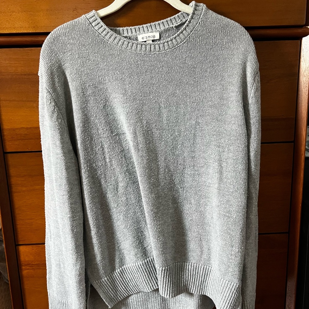 Light Gray Crew Neck Sweater